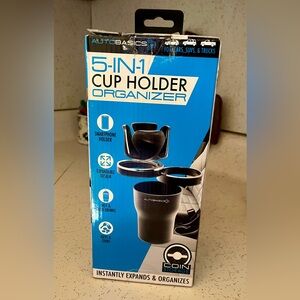 NIB 5 in 1 Cup Holder Organizer
